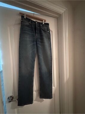 Citizens Of Humanity Faded Blue Straight Leg Jeans